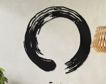 Enso circle, Enso circle symbol, Enso circle wall art, Yoga wall decor, Enso zen circle, Metal wall art, Enso metal wall decor, Ensō