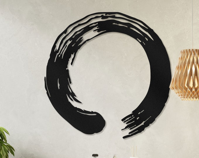 Enso circle, Enso circle symbol, Enso circle wall art, Yoga wall decor, Enso zen circle, Metal wall art, Enso metal wall decor, Ensō