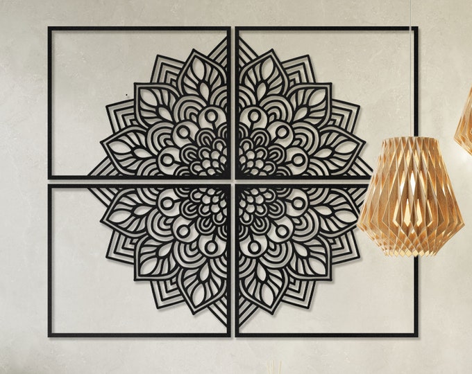 Mandala wall decor, Mandala wall art, XL Metal Mandala Decor, Mandala metal wall decor,Metal Mandala Wall Art,Flower wall art,Metal wall art