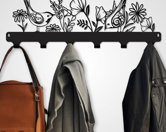Coat rack, Entryway wall mounted coat rack, Metal coat hook rack , Wall Hook Rack , Entry Way Coat Racks, Coat Rack Wall Mount,