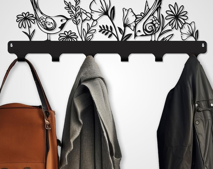 Coat rack, Entryway wall mounted coat rack, Metal coat hook rack , Wall Hook Rack , Entry Way Coat Racks, Coat Rack Wall Mount,
