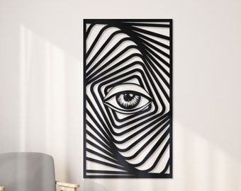 Eye Decor, Eye Wall Decor, Zebra eye, zebra eyes metal wall art, illuminati eye, Animal metal wall art, Artistic wall decor,