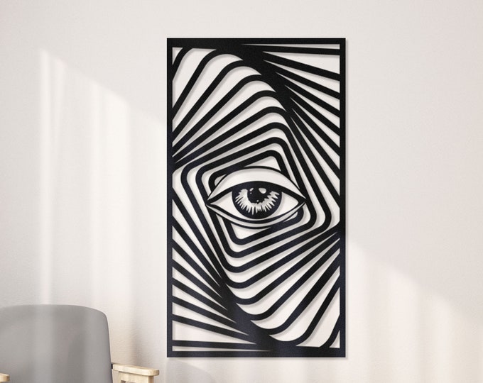 Eye Decor, Eye Wall Decor, Zebra eye, zebra eyes metal wall art, illuminati eye, Animal metal wall art, Artistic wall decor,