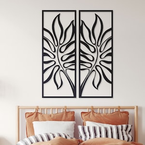 Palm Leaf wall art, Palm Leaf art, Palm Leaf decor, Tropical leaves metal wall decor, diningroom metal wall art, Tree metal wall art