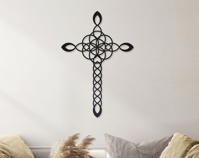 Cross - Filigree Cross Metal Art, Metal Wall Decor, Metal Sign, Metal Wall Art, Craftsman Metalwork, Wall Hangings, Housewarming Gift