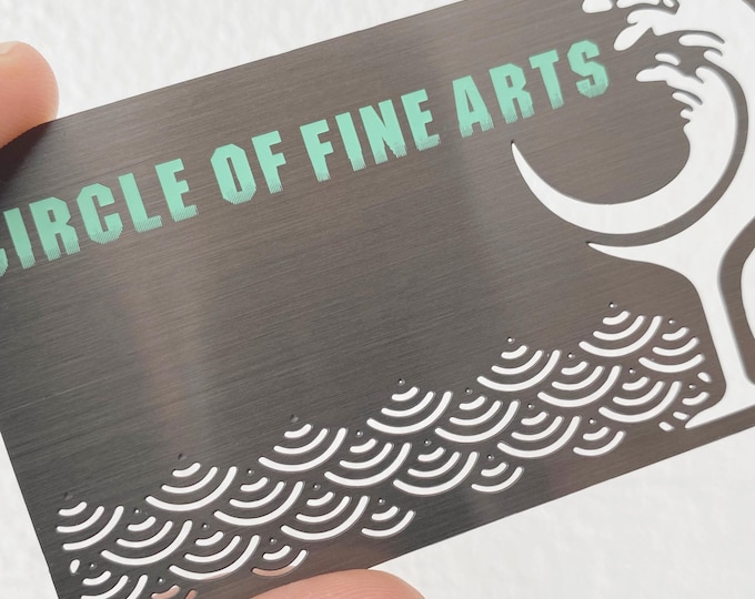 personalized metal business cards, custom cut metal business cards, 100 pcs black metal business card