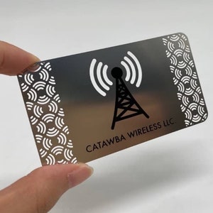 Gravure van mat roestvrijstalen visitekaartje, lasergesneden metalen visitekaartjes, digitaal visitekaartje Letal, visitekaartje van mat metaal