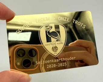 Custom Gold Metal Membership Card – Personalized Sports Club VIP & Souvenir Card, personalized gold or silver metal loyalty card