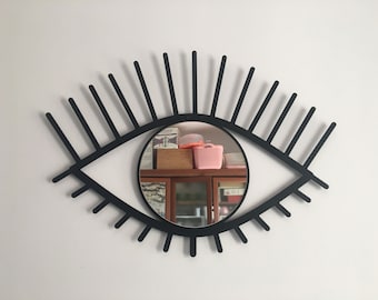 Eye Mirror, Eye metal wall art, All Seeing Eye metal wall decor, Eye metal wall decor,Mirror for wall,Bathroom mirror,Metal mirror wall art