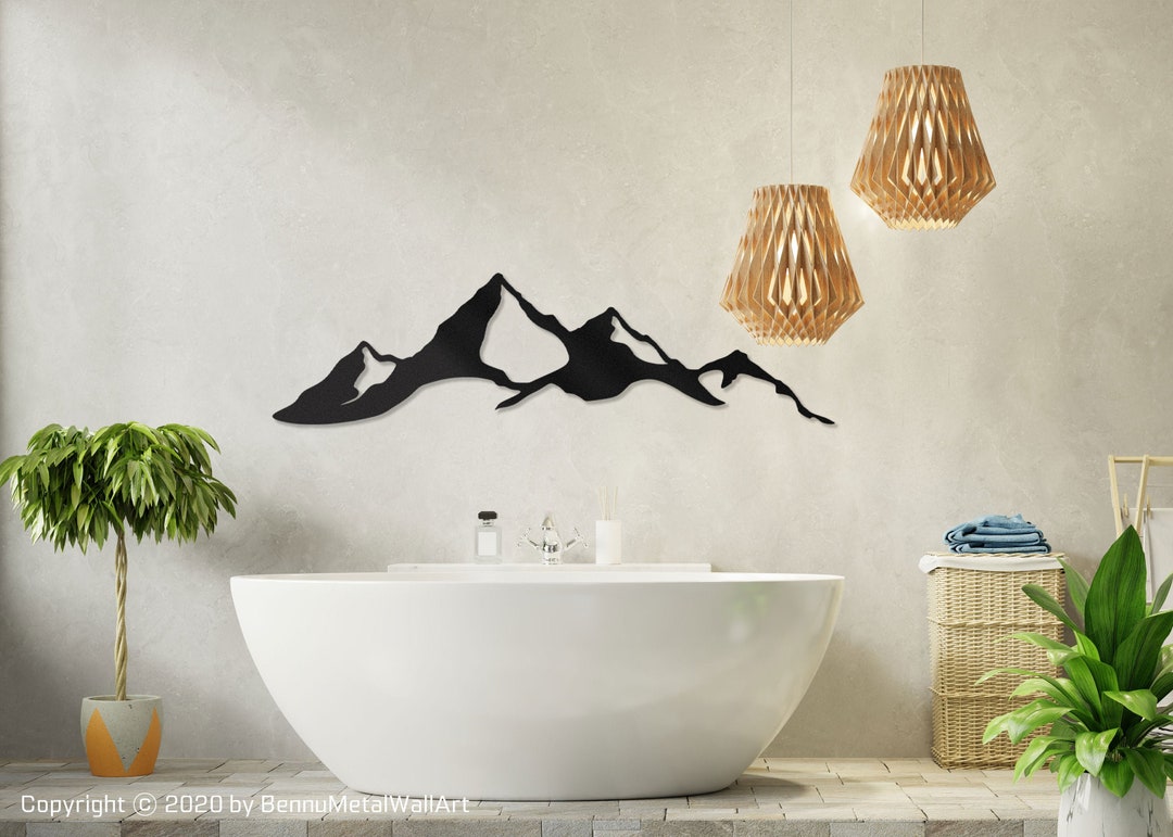 Mountain Wall Art Large,majestic Mountain Wall Decor, Modern Mountain