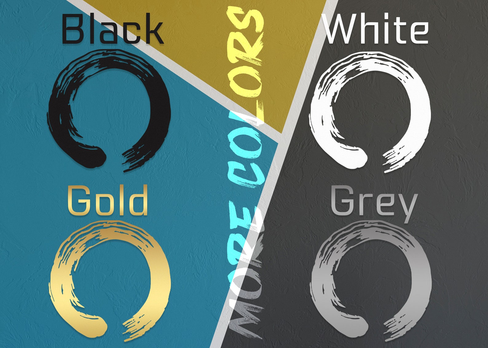 Enso circle Enso circle symbol Enso circle wall art Yoga Etsy