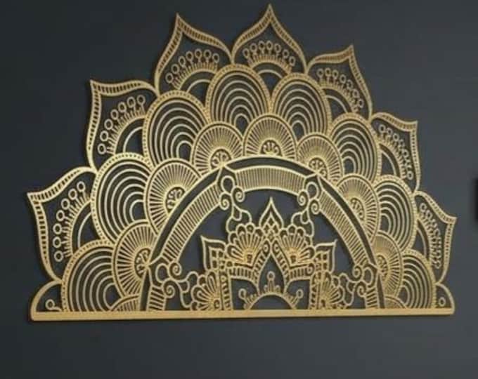 Large Metal Mandala Art for Zen Spaces