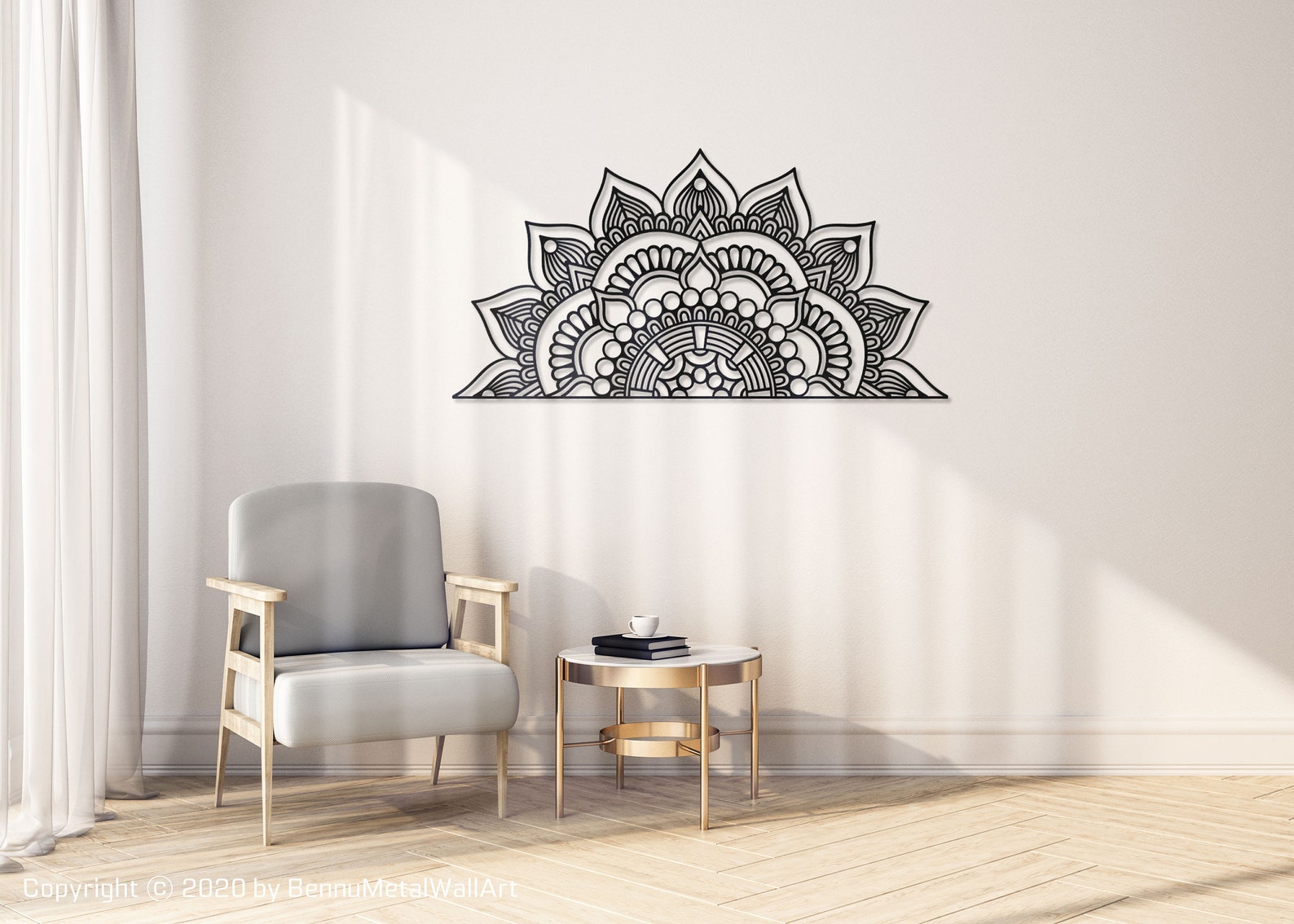 Mandala Large Metal Wall Artmandala Wall Decor XL Metal Etsy