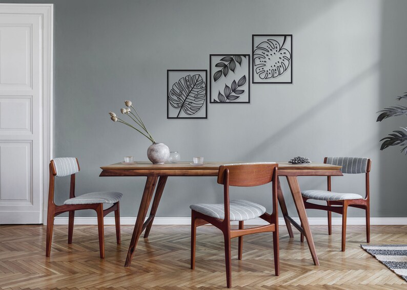 Metal Flower Wall Art Flower Petals Metal Wall Decor Leaf 3 Etsy