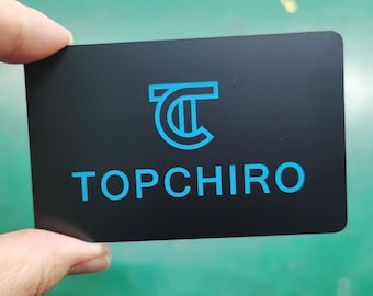 Custom Laser Cut Metal Business Card: Stainless Steel
