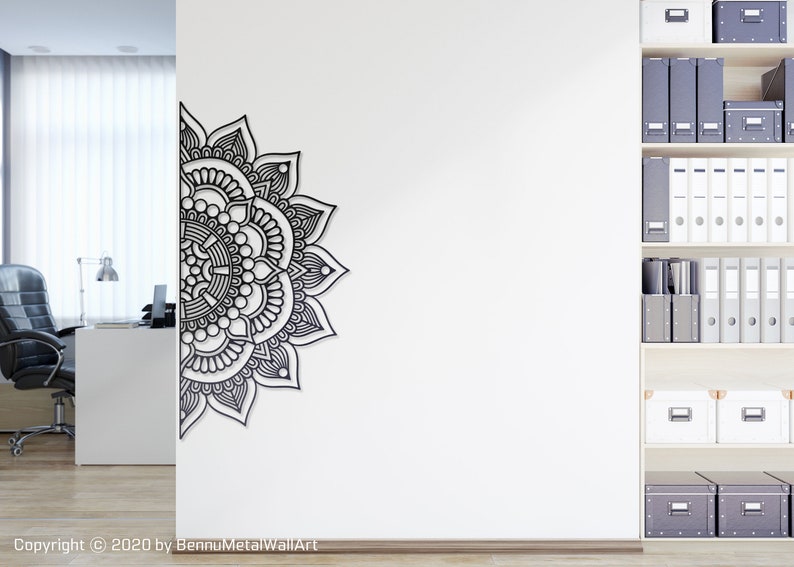 Mandala Large Metal Wall Artmandala Wall Decor XL Metal Etsy