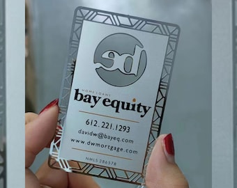 Stainless steel business card, luxury metal business card, Personalized business cards, Fair business cards, Promotional cards