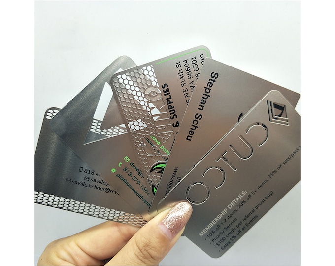Custom metal business cards, Black metal business cards, Metal business cards, Stainless Steel Metal Business Card, Metal Card, FREE Design