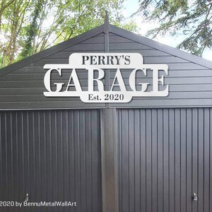 Personalized Metal Garage Sign – Custom Shop Wall Decor - Etsy