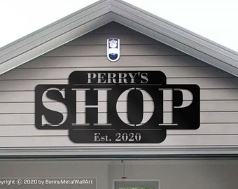 Custom metal sign, Garage sign, custom garage sign, Metal sign personalize outdoor, Garage wall art