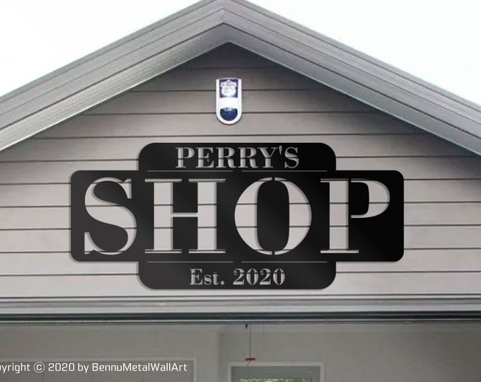 Custom metal sign, Garage sign, custom garage sign, Metal sign personalize outdoor, Garage wall art