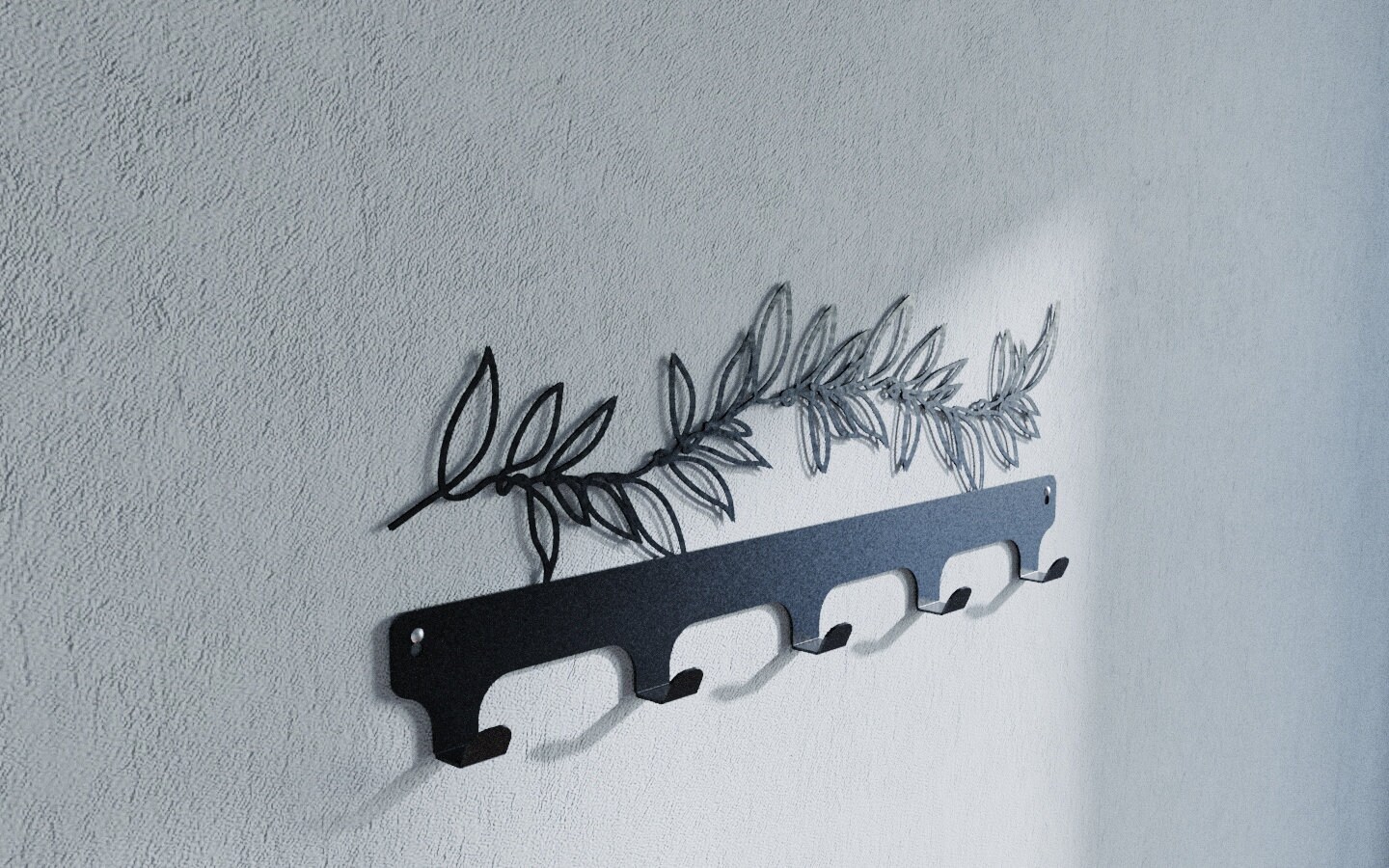 Leaf Coat rack wall mounted ,Metal olive leaf wall mounted coat rack,Metal coat  hook rack wall art,Coat rack hanger on the entrance bench