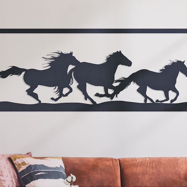Metal Horse Wall Art Etsy