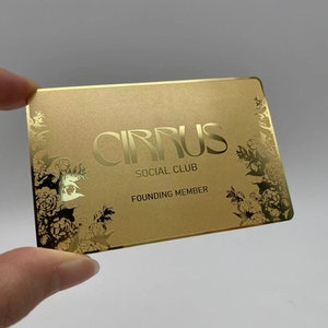 Gouden ledenkaart, metalen gepersonaliseerde lidkaarten, ledenkaarten executive, zakelijke ledenkaart, goudkleurige metalen visitekaartje, metalen identiteitskaart