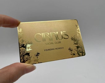 Gold Member Card, Metal personalized member cards, Executive member cards, Business member card, Gold metal business card, Metal ID card