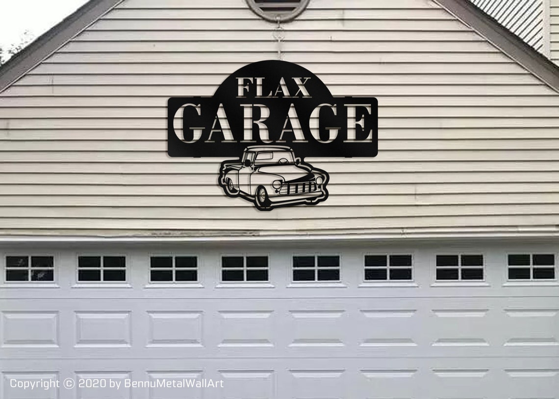 Personalized Garage Sign Metal Garage Signs Large Metal Etsy