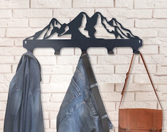 Coat rack, Entryway Organizer Rack, Metal Wall Art Hanger, Artistic Metal Hook Rack, Modern Entryway Rack, Stylish Coat Hooks,