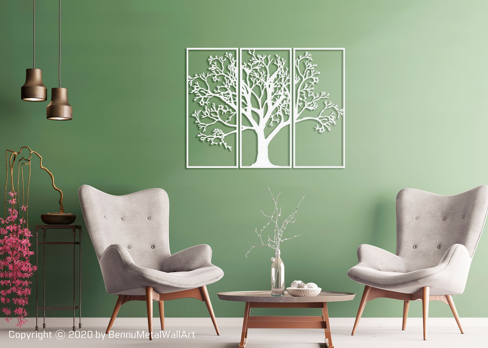 Tree Wall Decoration Tree Wall Decor Living Room Metal Tree Etsy UK