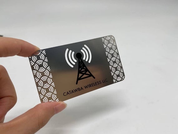 Matte Stainless Steel Business Card Engraving Laser Cut Metal Business Cards Letal Digital Business Card Matte Metal Business Card Etsy UK
