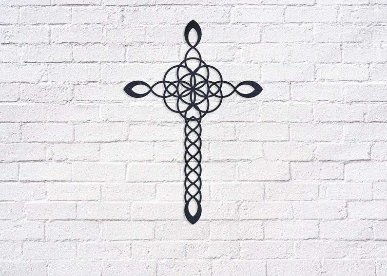 Cross Filigree Cross Metal Art Metal Wall Decor Metal Etsy