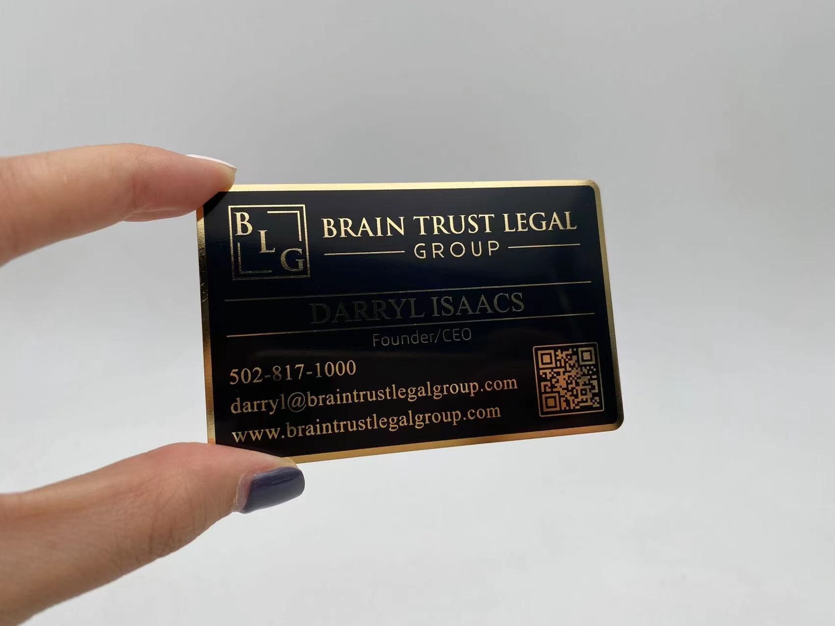 Metal Business Cards - Black - The Best of Everything Man