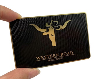gold metal business cards, shiny gold metal business cards, textured business cards, Stainless Steel Metal Business Card