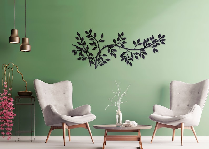metal ivy wall art