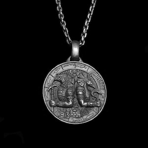 Anubis Pendant 925 Sterling Silver - Egyptian God Necklace - Mythology Jewelry Gift - Afterlife Protection Amulet for Anubis Fans