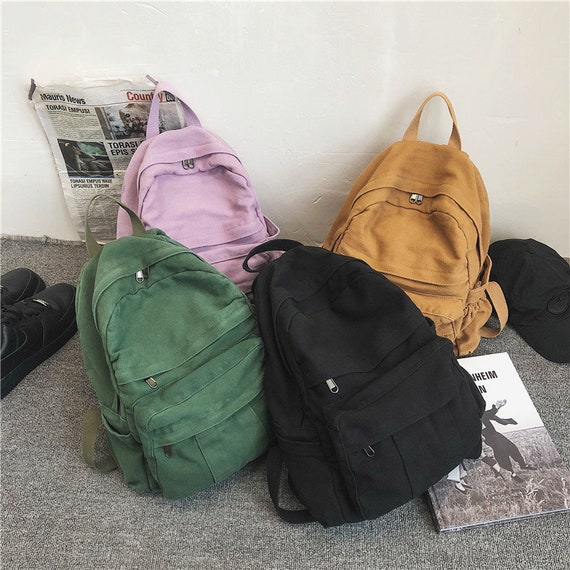 Unisex Canvas Convertible Small Mini Backpack Rucksack Chest Pack Sling Bag  | eBay