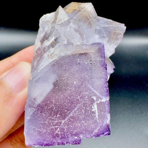 75 CTS Natural Purple Fluorite Specimen , Mineral Specimens , Crystals
