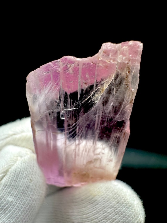 Purple Kunzite Crystal Crystals Purple Kunzite Crystal, minerals  mineral specimens gems gemstones 90 Carat