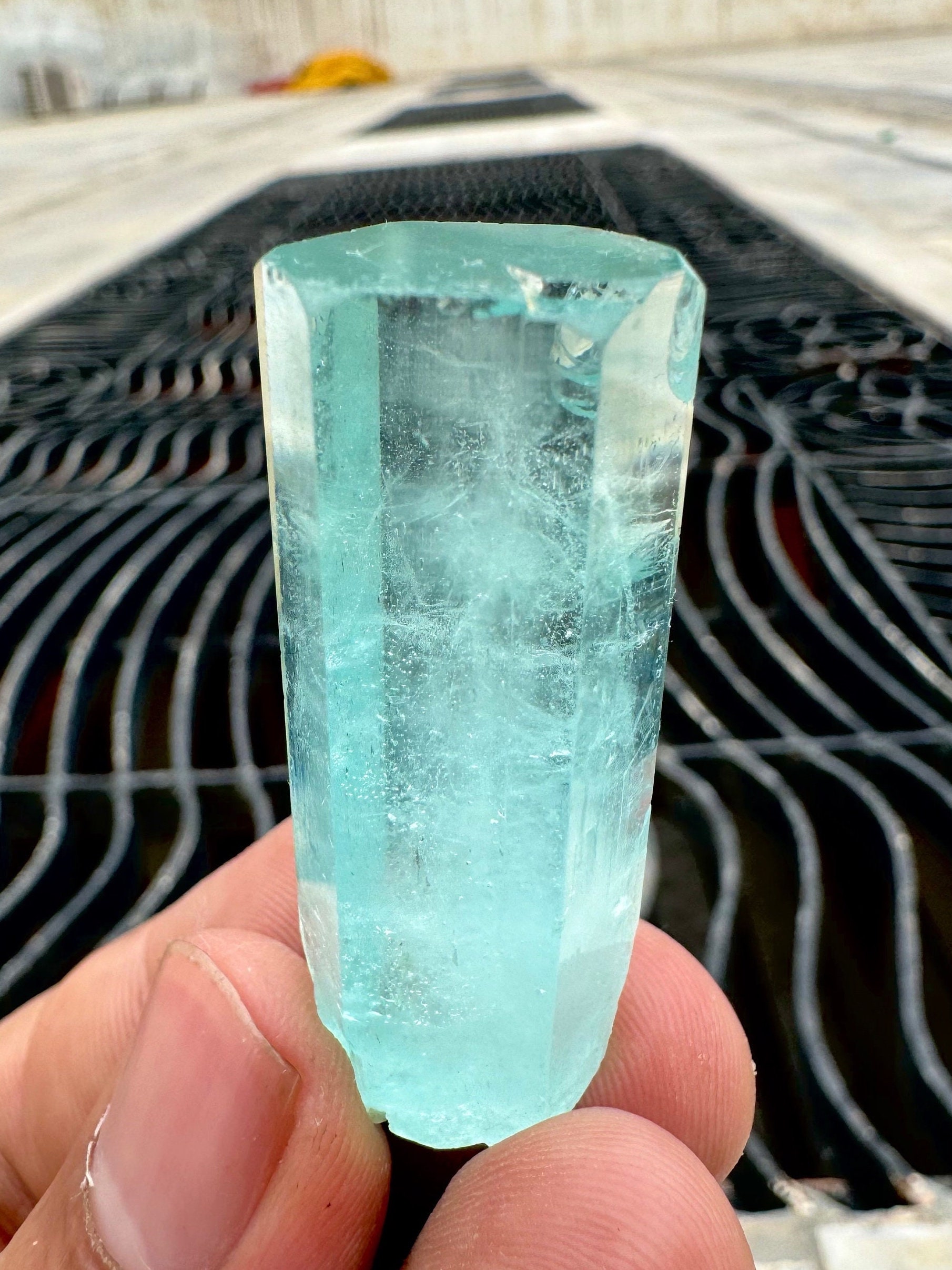 Gemma Blu Dell'acquamarina, Cristallo Blu, Gemme E Vettore Di Cristallo Minerale, Pietra - Foto 3