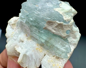 58 Gram Spodumene Kunzite Crystal On Matrix  , Crystals , Purple Kunzite Crystal, minerals , mineral specimens , gems , gemstones