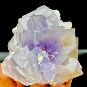 128 CTS Natural Purple Fluorite Specimen , Mineral Specimens , Crystals