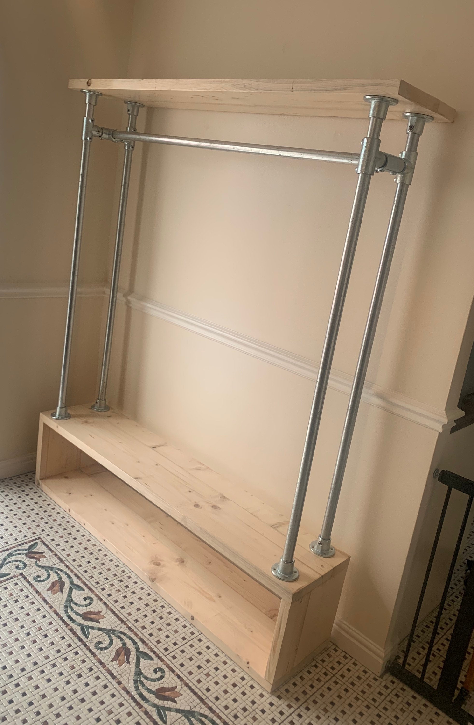 scaffold wardrobe rails