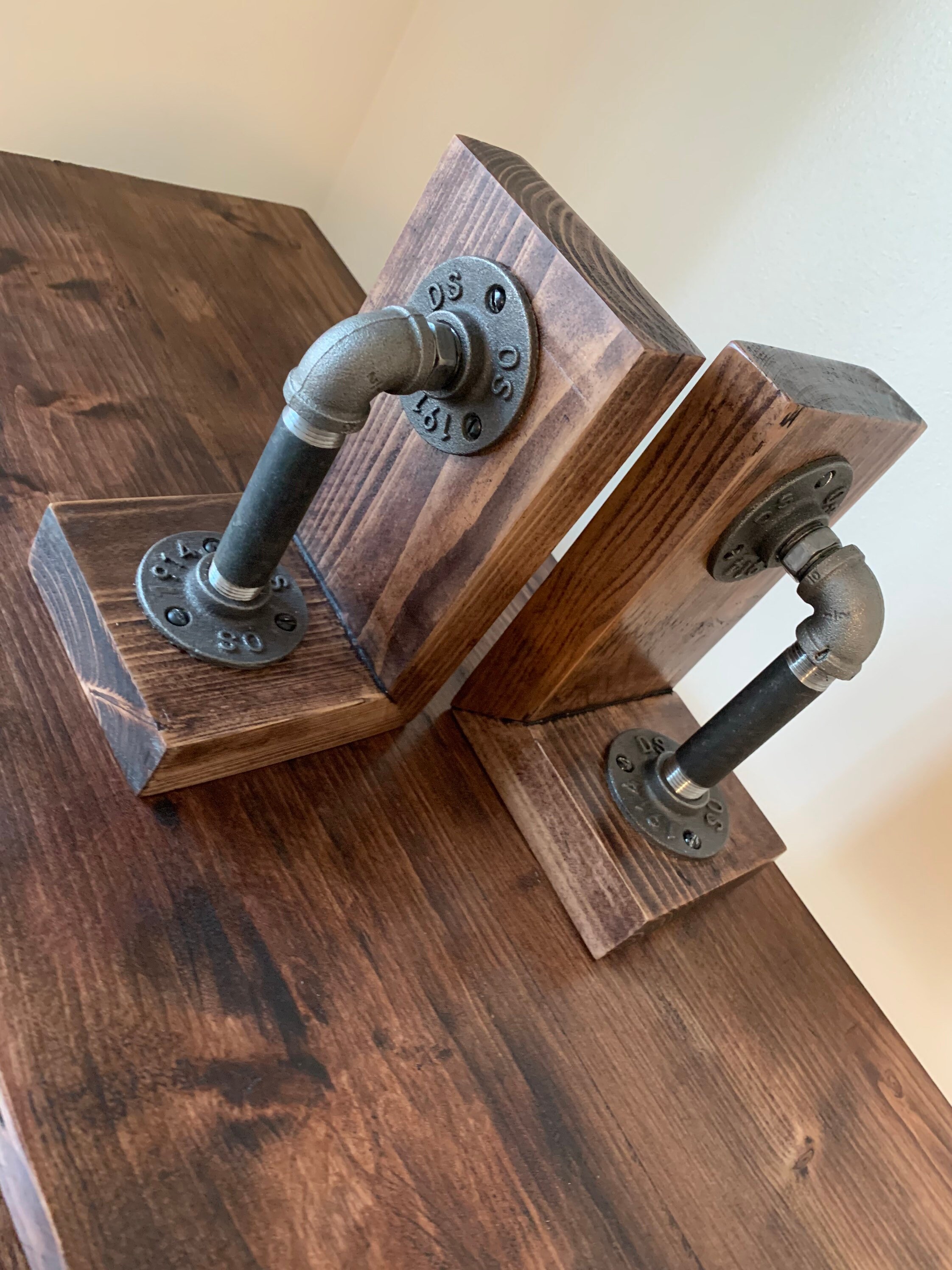 Modern Industrial Bookends for Living room