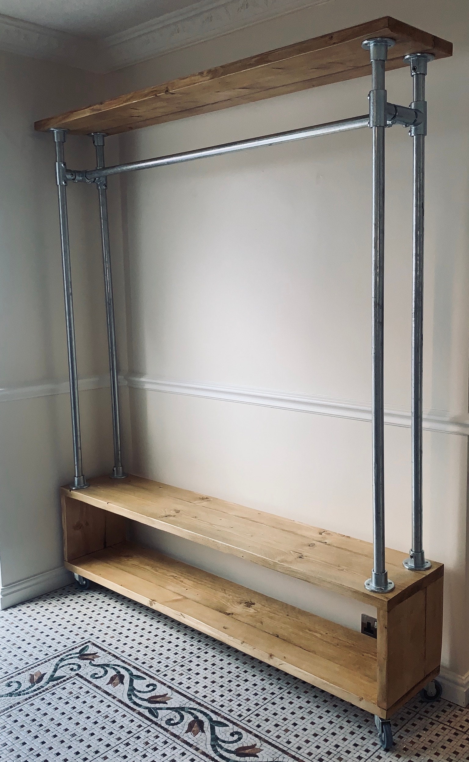 scaffold wardrobe rails