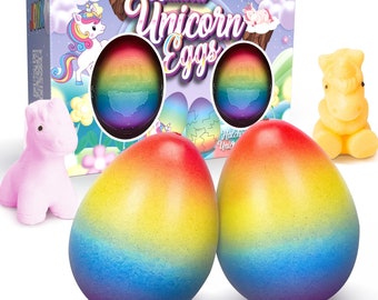 Joyx Pack Unicorn Growing Hatching Easter Eggs for Girls Boys
