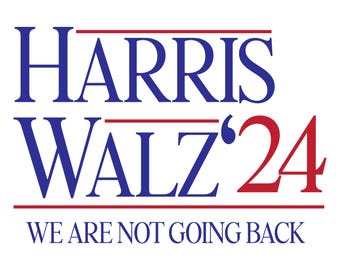 Harris Walz 2024 Banner