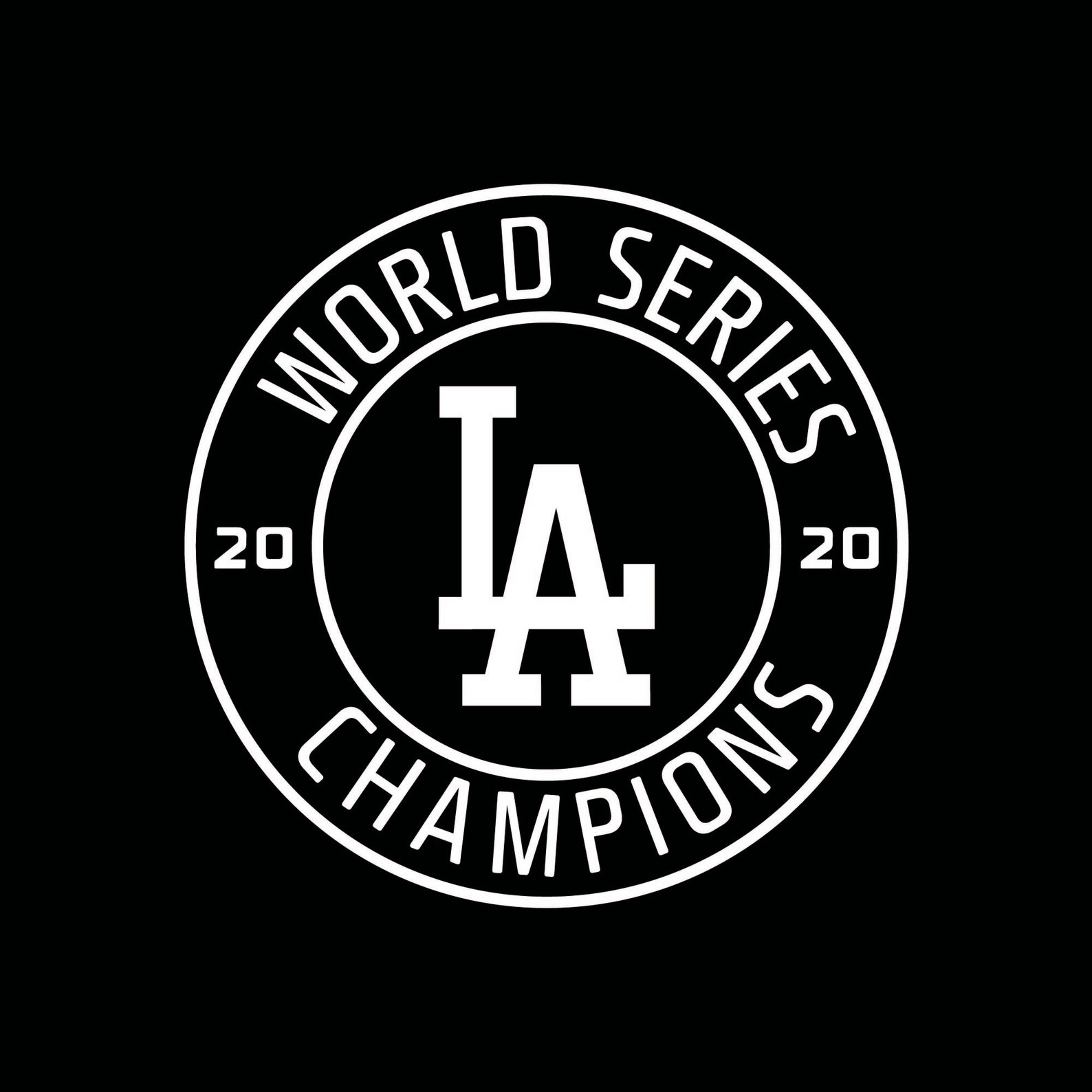 Los Angeles Dodgers World Series Champions Vinyl Decal Etsy